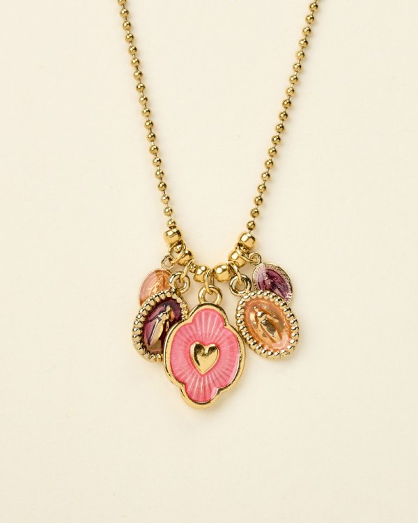 Collier Jack rose bordeaux - By garance