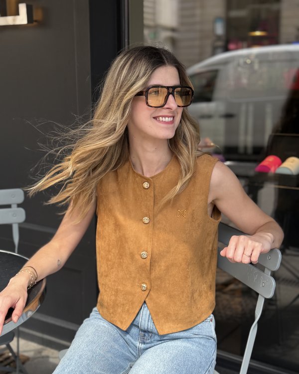 Gilet Huliane - Camel