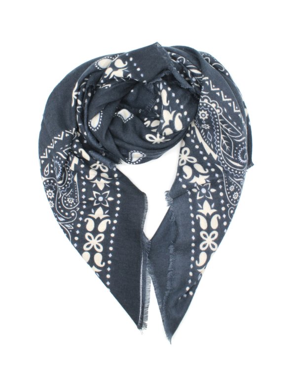 Chéche bandana bicolore / marine