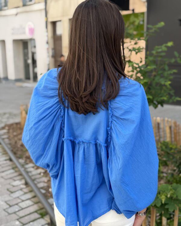 Blouse Hana / bleue