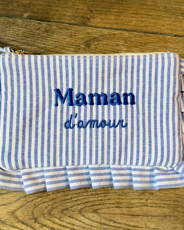 Pochette froufrou / maman d'amour