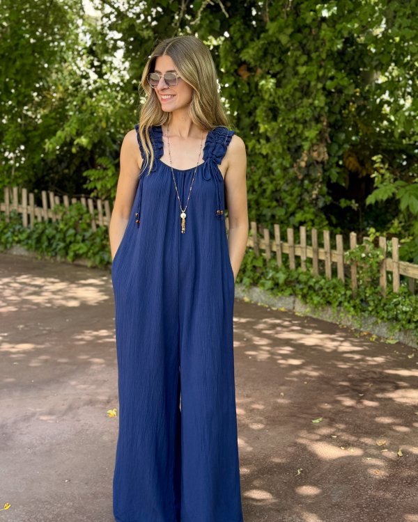 Combinaison pantalon Olivia / bleu