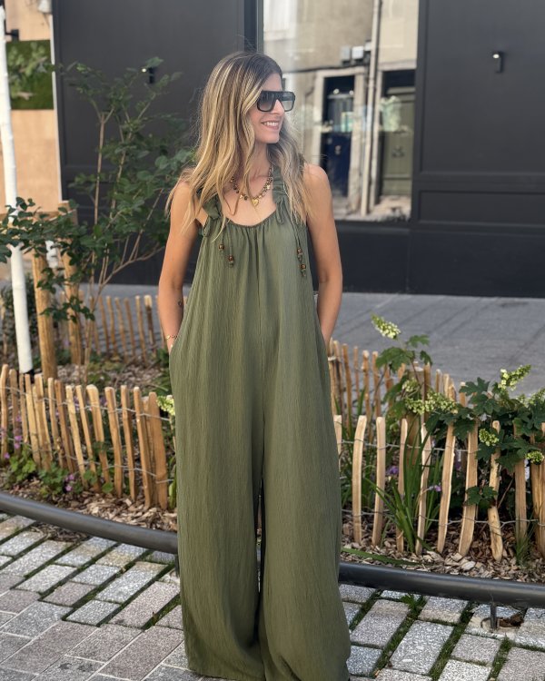 Combinaison pantalon Olivia / kaki