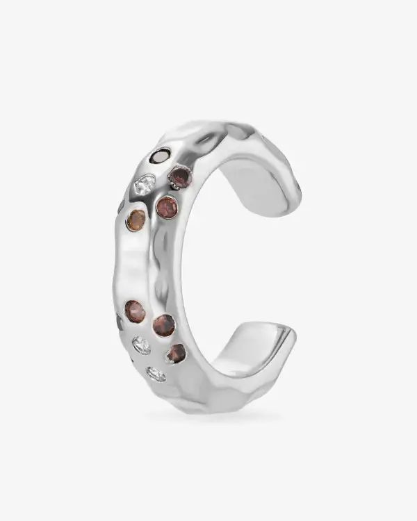 Earcuff Nébuleuse - Panthère - argenté