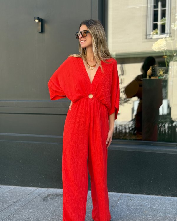 Combinaison pantalon / rouge