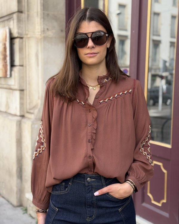 Blouse Zélie / choco