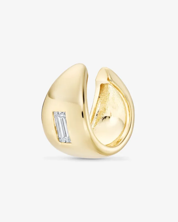 Boucle Nébuleuse - EARCUFF BACIO BLANC - Doré