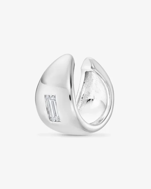 Boucle Nébuleuse - EARCUFF BACIO BLANC - Argenté