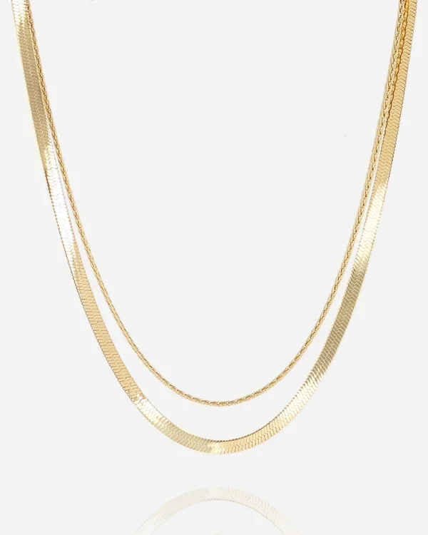 Collier ZAG Valeria / Acier doré