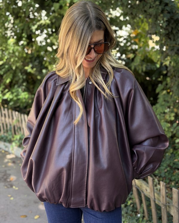 Veste Maïa / aubergine