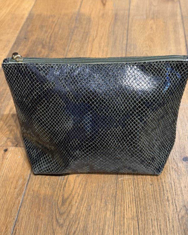 Trousse python / kaki