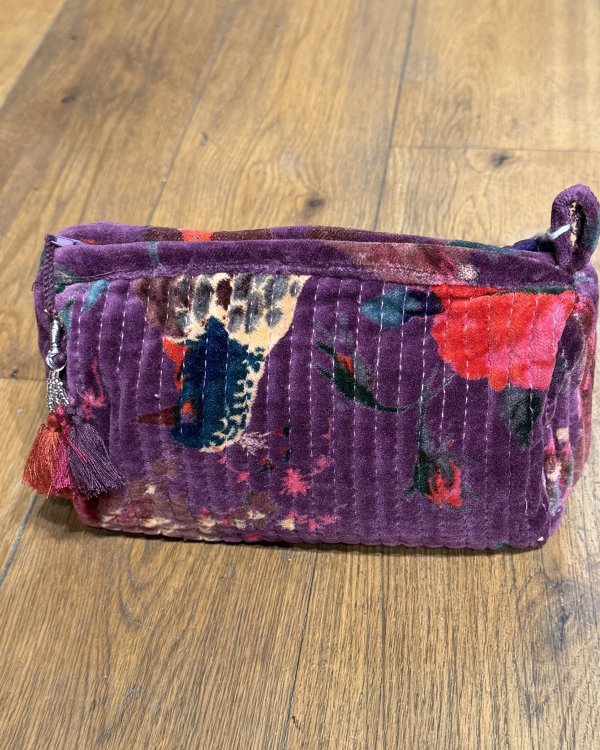 Trousse à maquillage Sheila / aubergine
