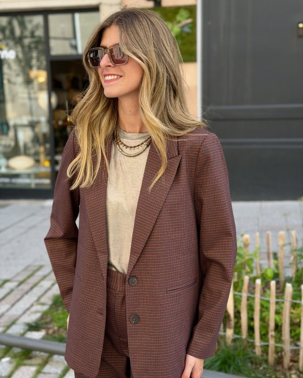 Veste Marnie rayures lurex