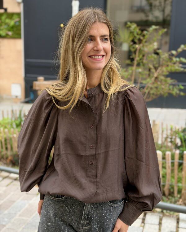 Blouse Capucine / choco