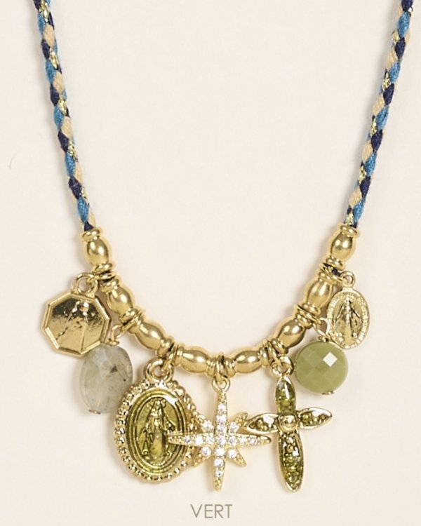 Collier Alba / bleu