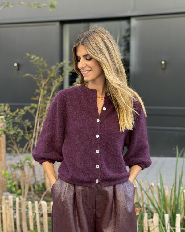 Pull Anna / aubergine