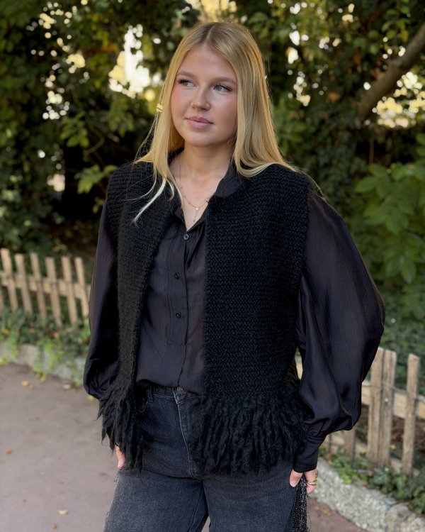 Gilet Lesherpa / noir